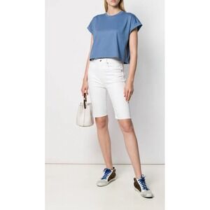 Frame Denim Le Vintage Bermuda Shorts white jeans‎ cutoff distressed New 25